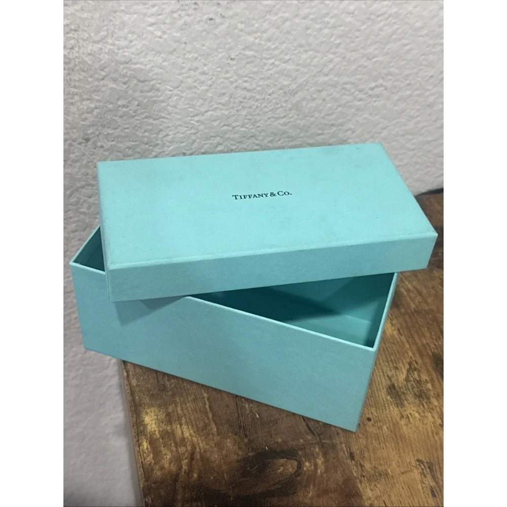 Genuine Tiffany & Co. Blue Teal Empty Gift Box 6.5